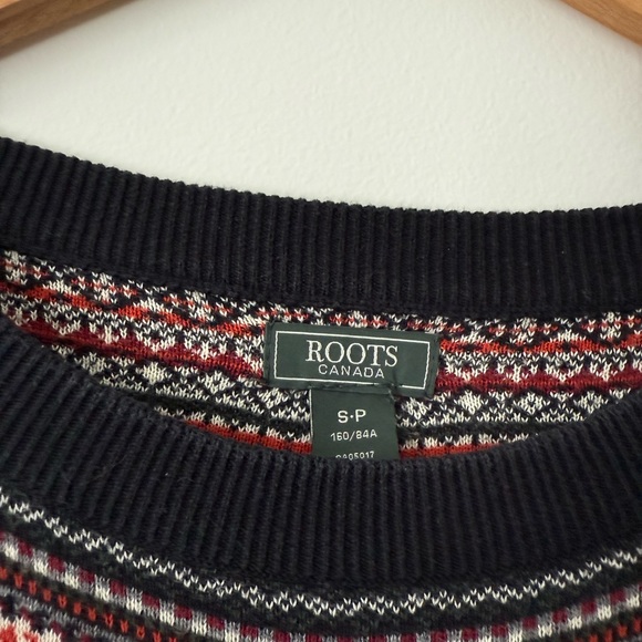 Roots Canada Fair Isle Knit Sweater | Size Small | Cozy Winter Classic - Picture 2 of 13